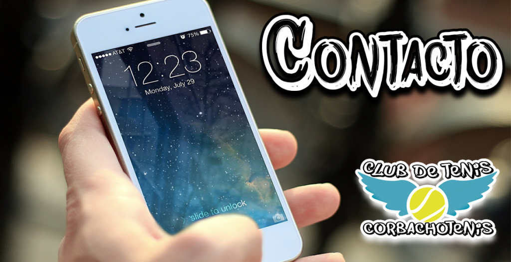 Contacto Corbachotenis donde dar clases de tenis en madrid